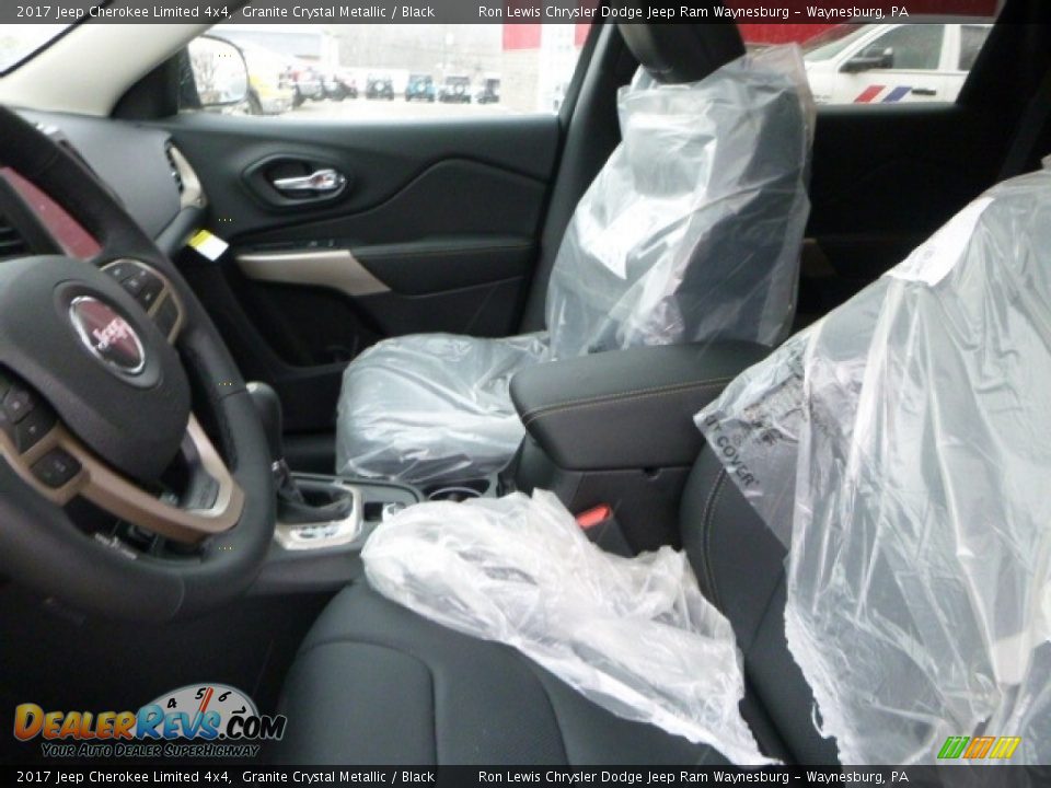 2017 Jeep Cherokee Limited 4x4 Granite Crystal Metallic / Black Photo #14