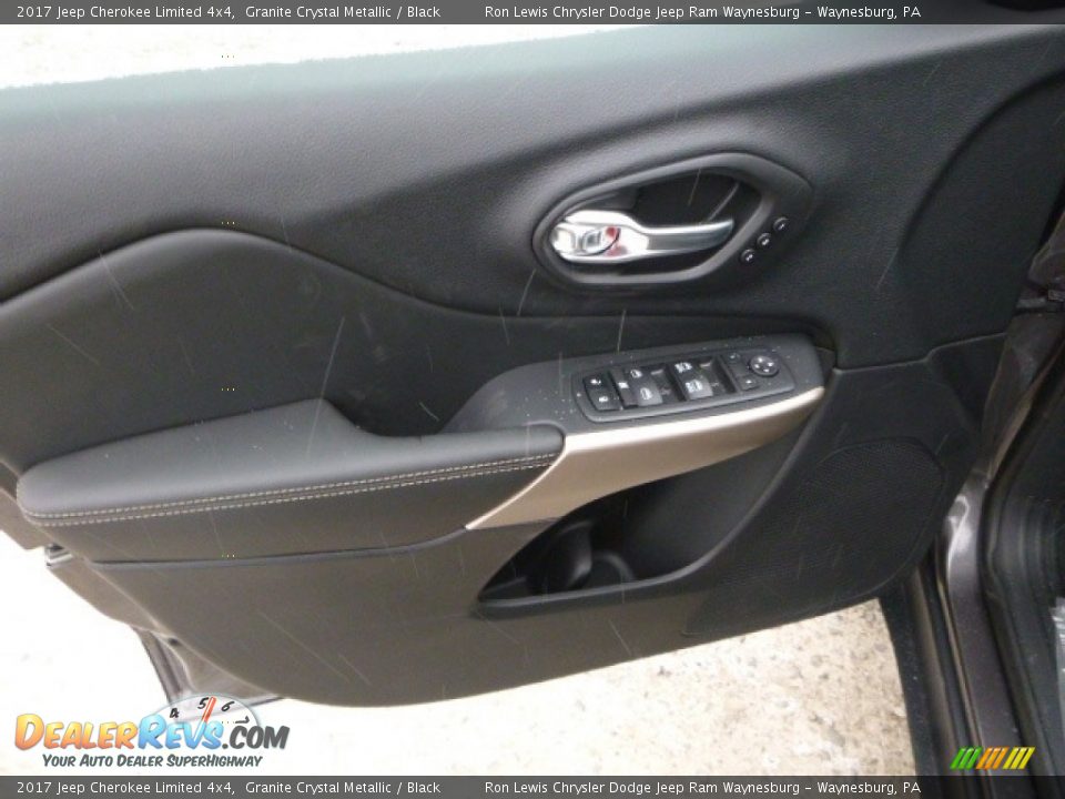 2017 Jeep Cherokee Limited 4x4 Granite Crystal Metallic / Black Photo #15