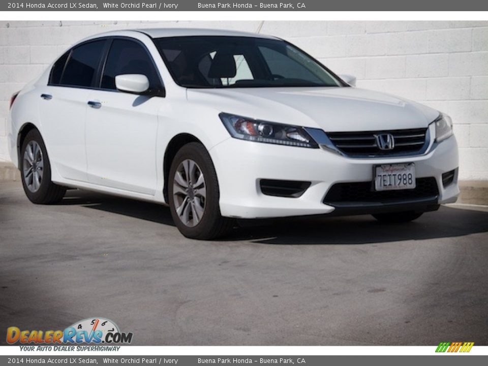 2014 Honda Accord LX Sedan White Orchid Pearl / Ivory Photo #1