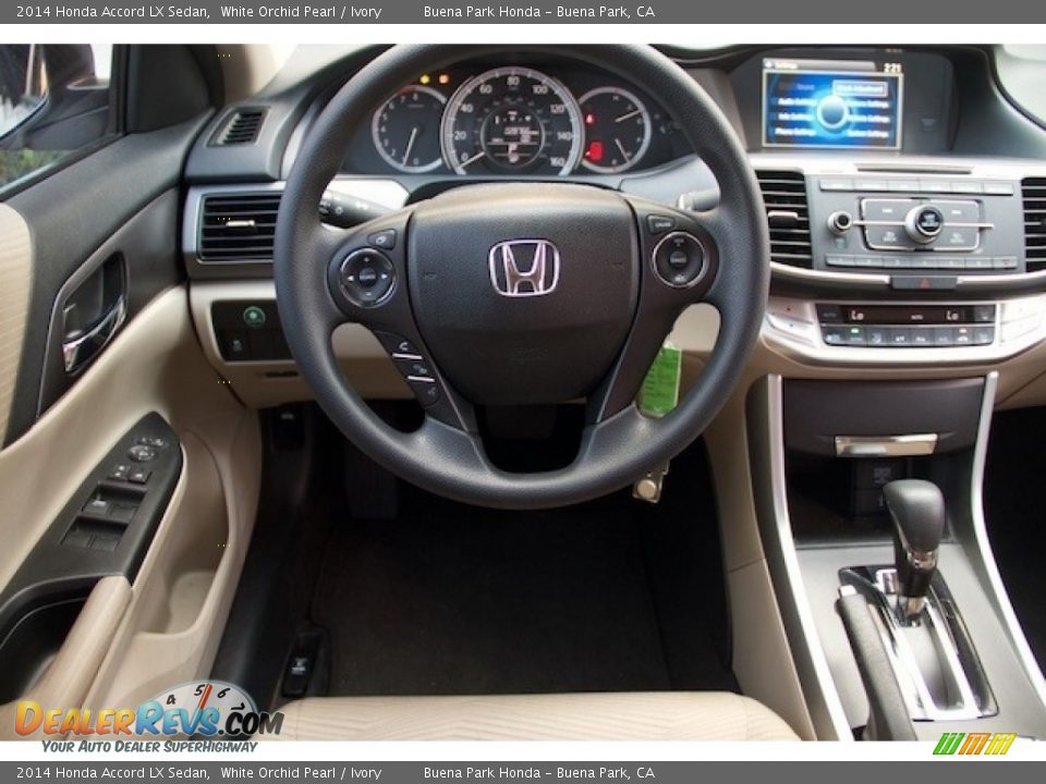 2014 Honda Accord LX Sedan White Orchid Pearl / Ivory Photo #5