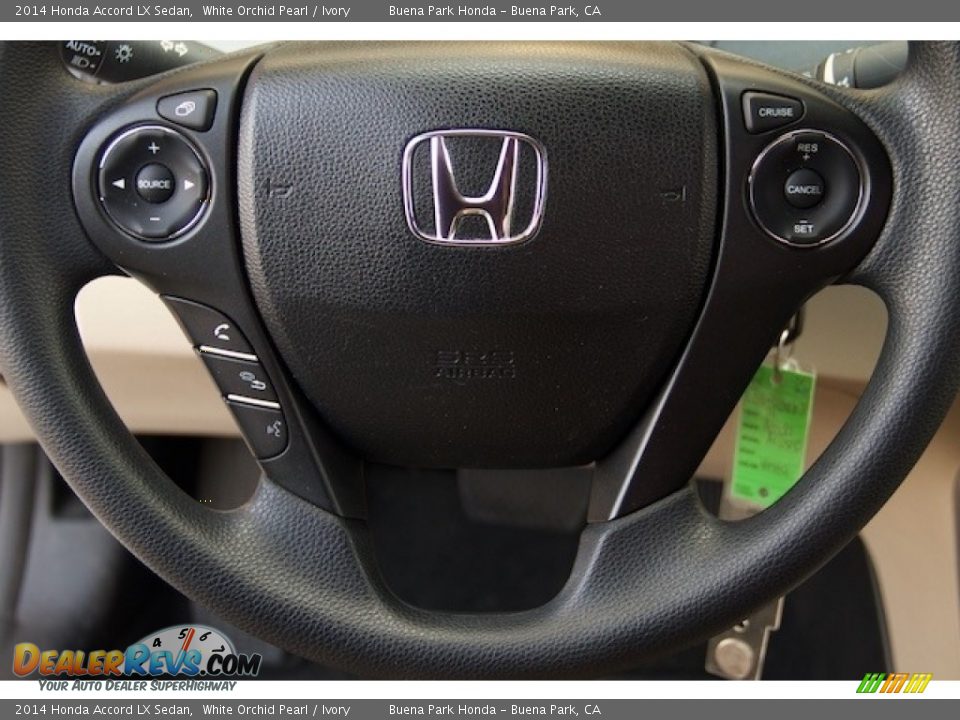 2014 Honda Accord LX Sedan White Orchid Pearl / Ivory Photo #11
