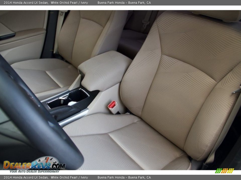 2014 Honda Accord LX Sedan White Orchid Pearl / Ivory Photo #12