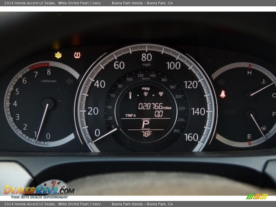 2014 Honda Accord LX Sedan White Orchid Pearl / Ivory Photo #20