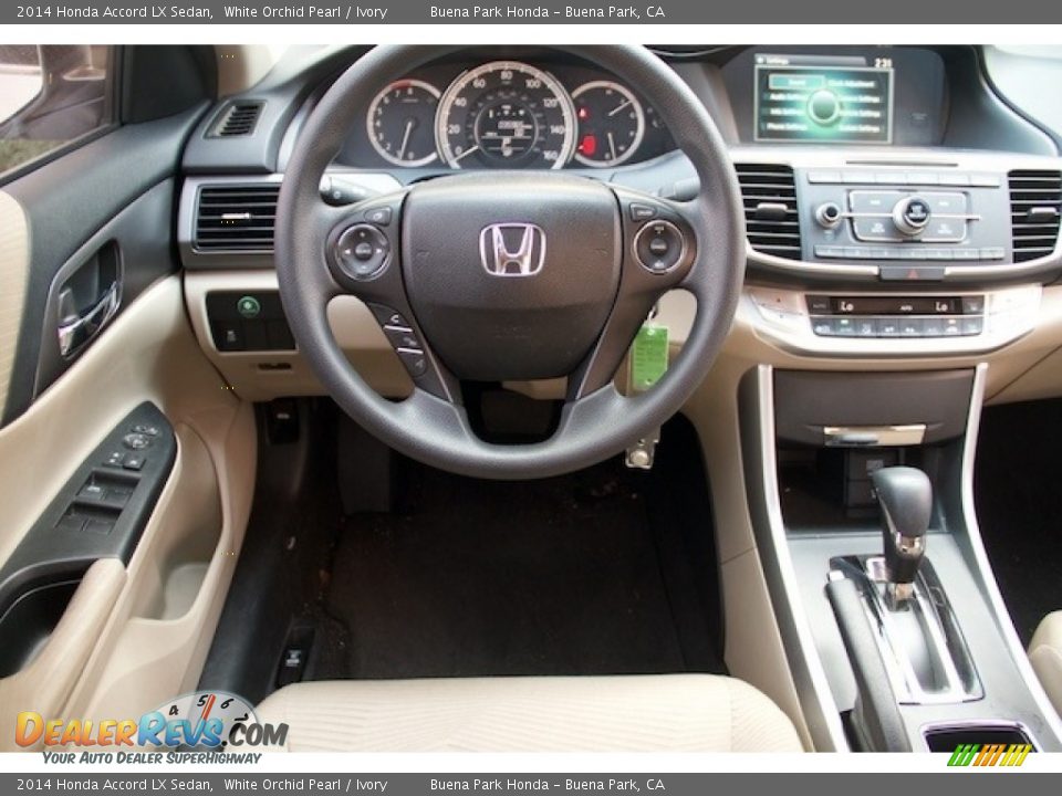 2014 Honda Accord LX Sedan White Orchid Pearl / Ivory Photo #5