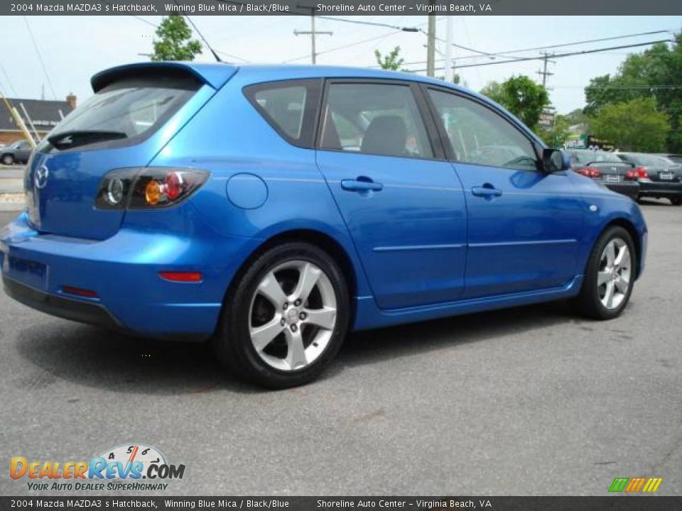 2004 Mazda MAZDA3 s Hatchback Winning Blue Mica / Black/Blue Photo #4