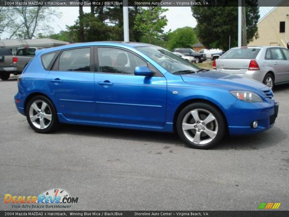 2004 Mazda MAZDA3 s Hatchback Winning Blue Mica / Black/Blue Photo #5