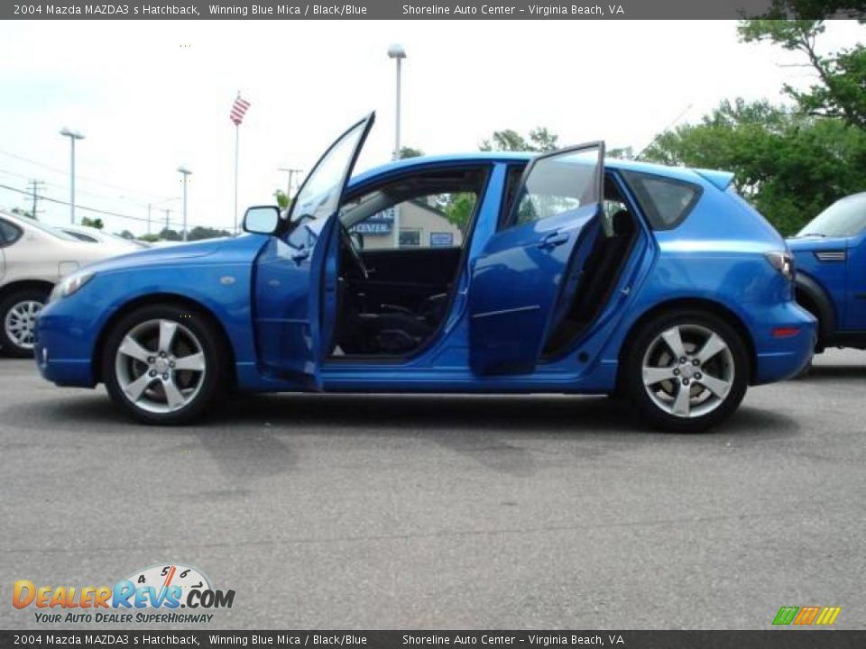 2004 Mazda MAZDA3 s Hatchback Winning Blue Mica / Black/Blue Photo #19