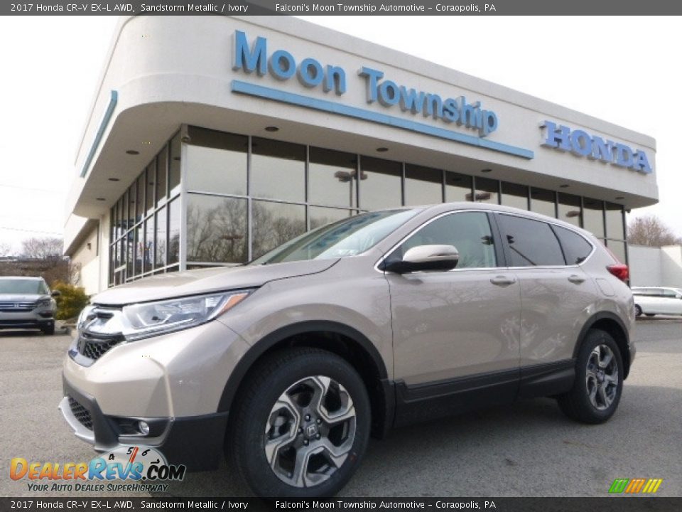 2017 Honda CR-V EX-L AWD Sandstorm Metallic / Ivory Photo #1