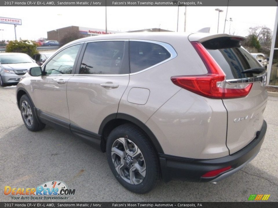 2017 Honda CR-V EX-L AWD Sandstorm Metallic / Ivory Photo #2