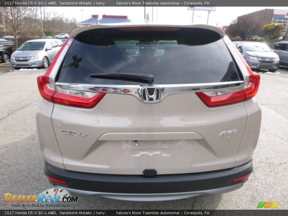 2017 Honda CR-V EX-L AWD Sandstorm Metallic / Ivory Photo #3