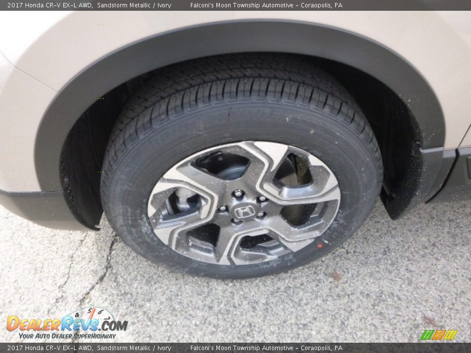 2017 Honda CR-V EX-L AWD Sandstorm Metallic / Ivory Photo #7