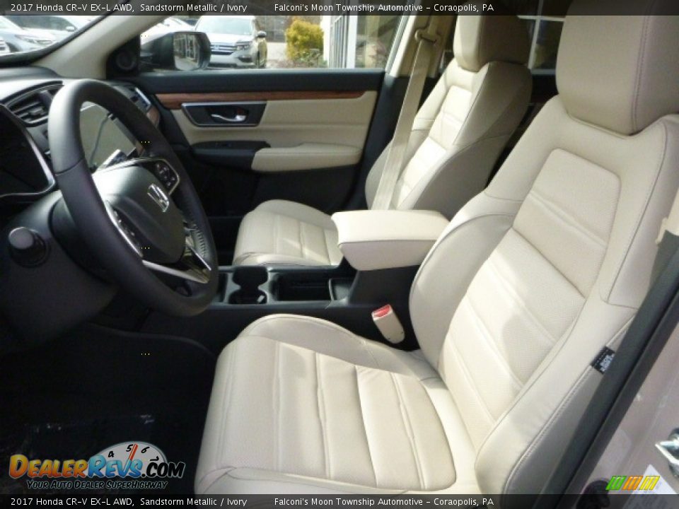 Front Seat of 2017 Honda CR-V EX-L AWD Photo #8