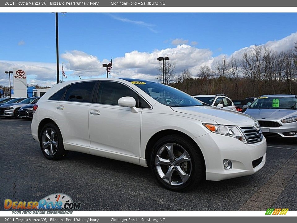 2011 Toyota Venza V6 Blizzard Pearl White / Ivory Photo #1