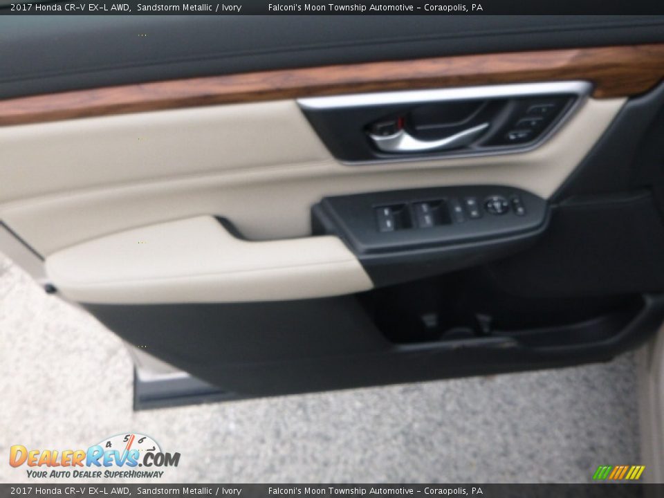 2017 Honda CR-V EX-L AWD Sandstorm Metallic / Ivory Photo #11