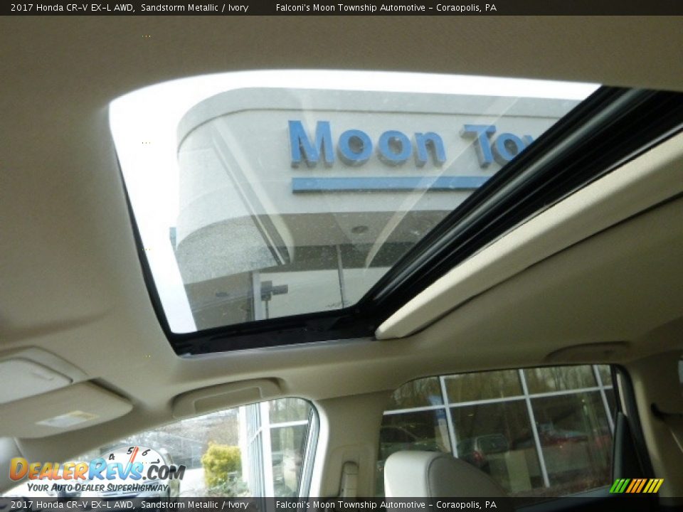 2017 Honda CR-V EX-L AWD Sandstorm Metallic / Ivory Photo #12