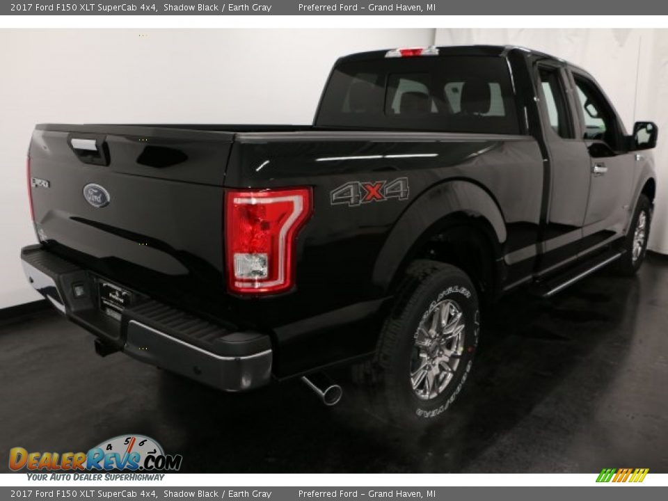 2017 Ford F150 XLT SuperCab 4x4 Shadow Black / Earth Gray Photo #8