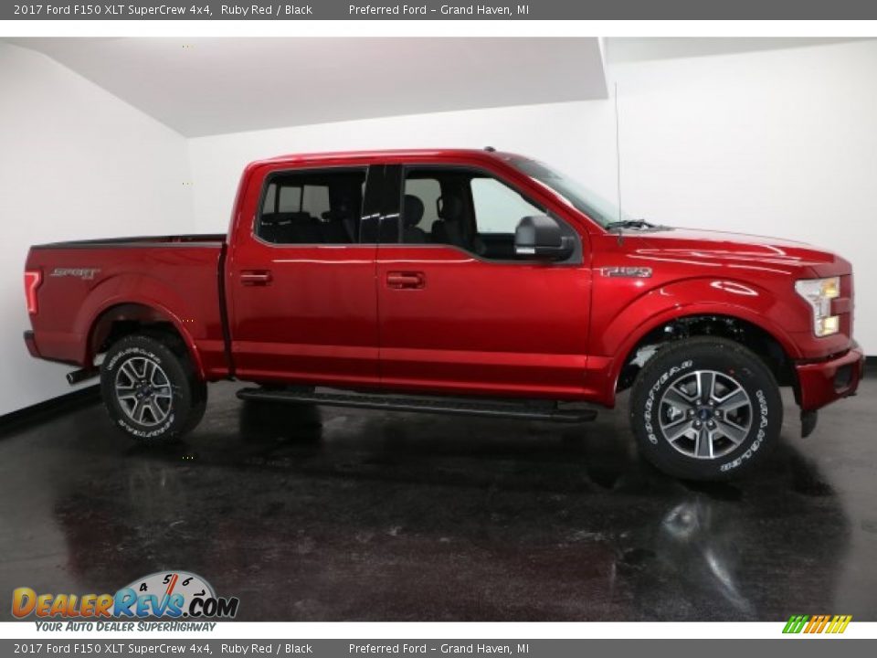 2017 Ford F150 XLT SuperCrew 4x4 Ruby Red / Black Photo #1