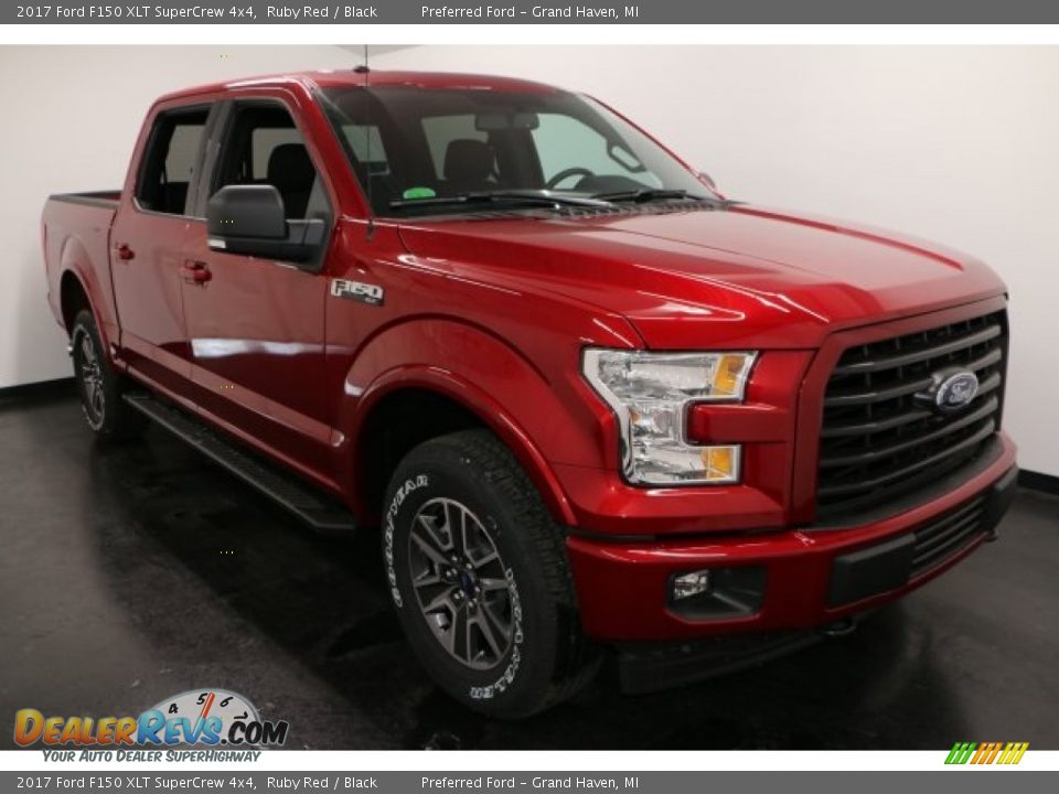 2017 Ford F150 XLT SuperCrew 4x4 Ruby Red / Black Photo #7