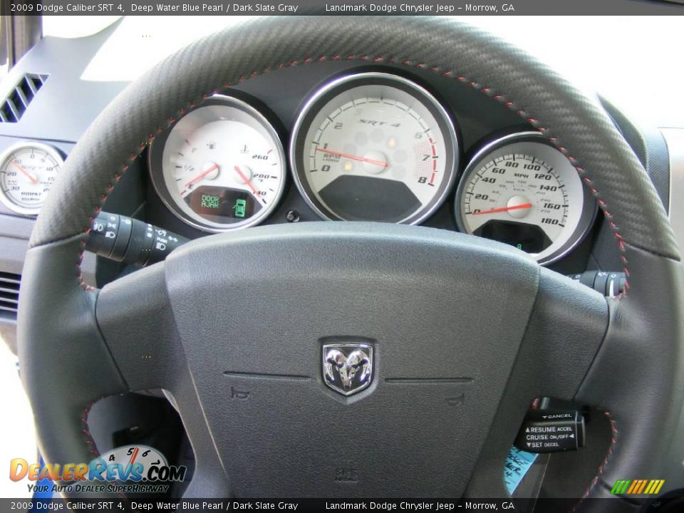 2009 Dodge Caliber SRT 4 Deep Water Blue Pearl / Dark Slate Gray Photo #10