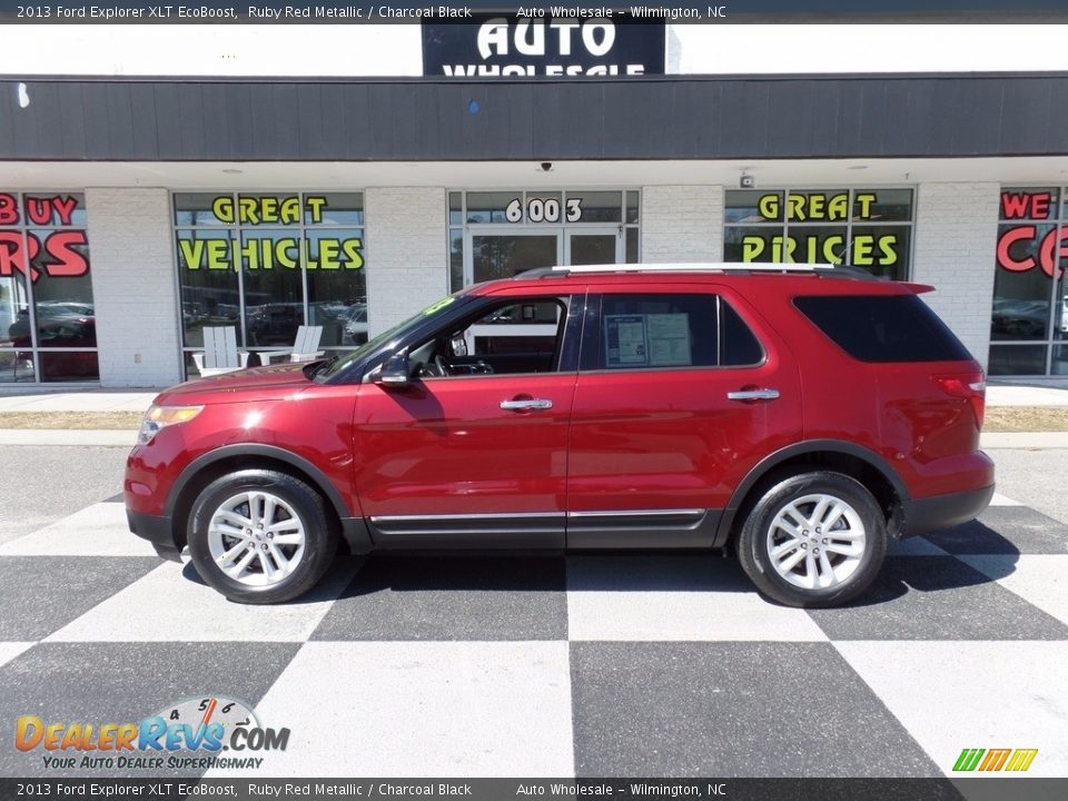 2013 Ford Explorer XLT EcoBoost Ruby Red Metallic / Charcoal Black Photo #1