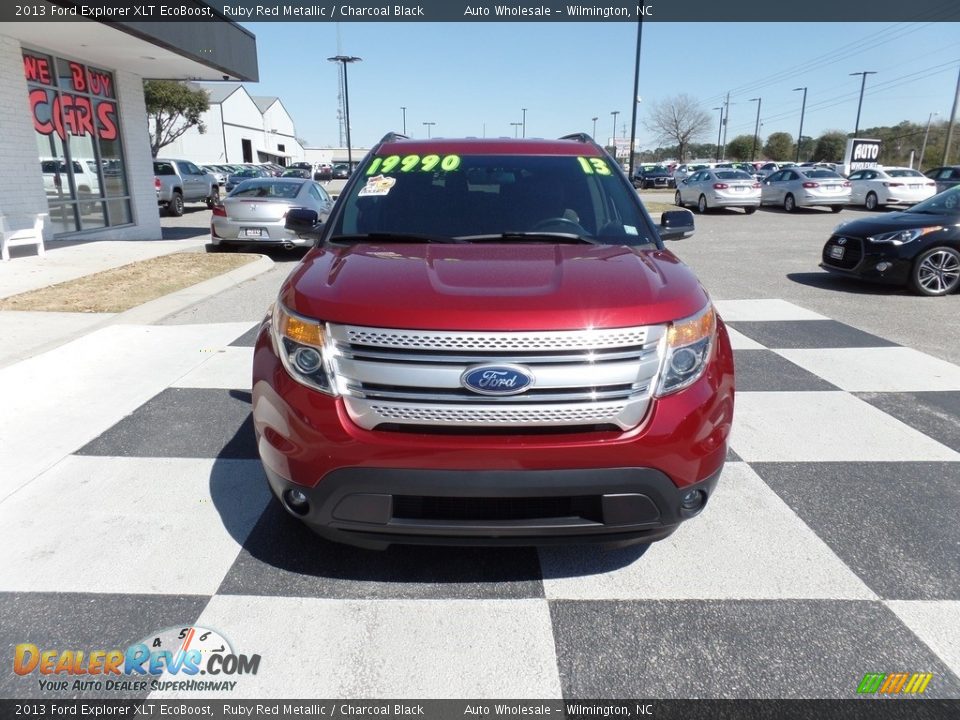 2013 Ford Explorer XLT EcoBoost Ruby Red Metallic / Charcoal Black Photo #2