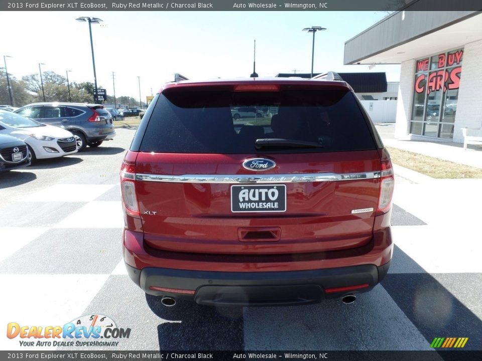 2013 Ford Explorer XLT EcoBoost Ruby Red Metallic / Charcoal Black Photo #4