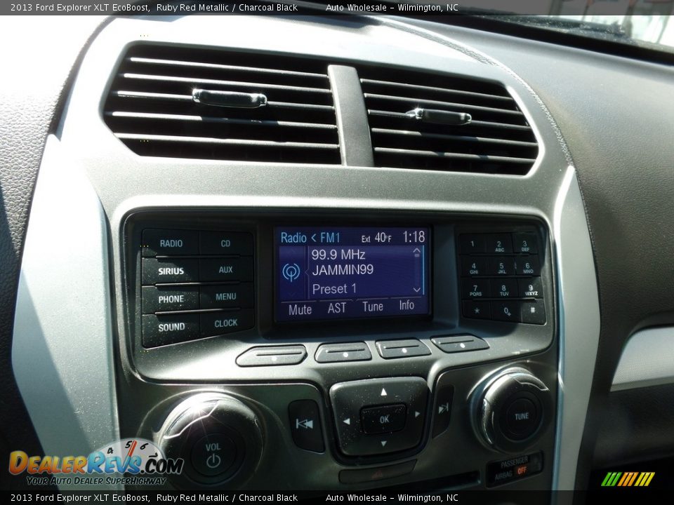 2013 Ford Explorer XLT EcoBoost Ruby Red Metallic / Charcoal Black Photo #17