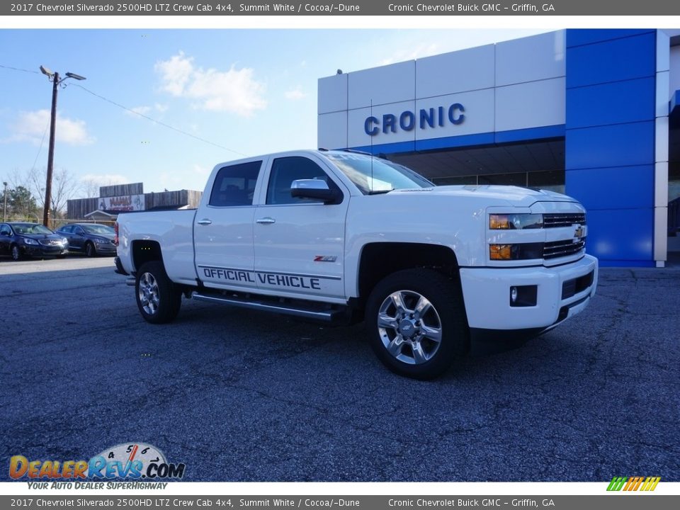2017 Chevrolet Silverado 2500HD LTZ Crew Cab 4x4 Summit White / Cocoa/­Dune Photo #1