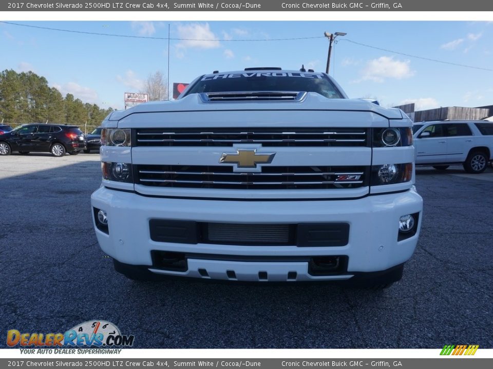 2017 Chevrolet Silverado 2500HD LTZ Crew Cab 4x4 Summit White / Cocoa/­Dune Photo #2