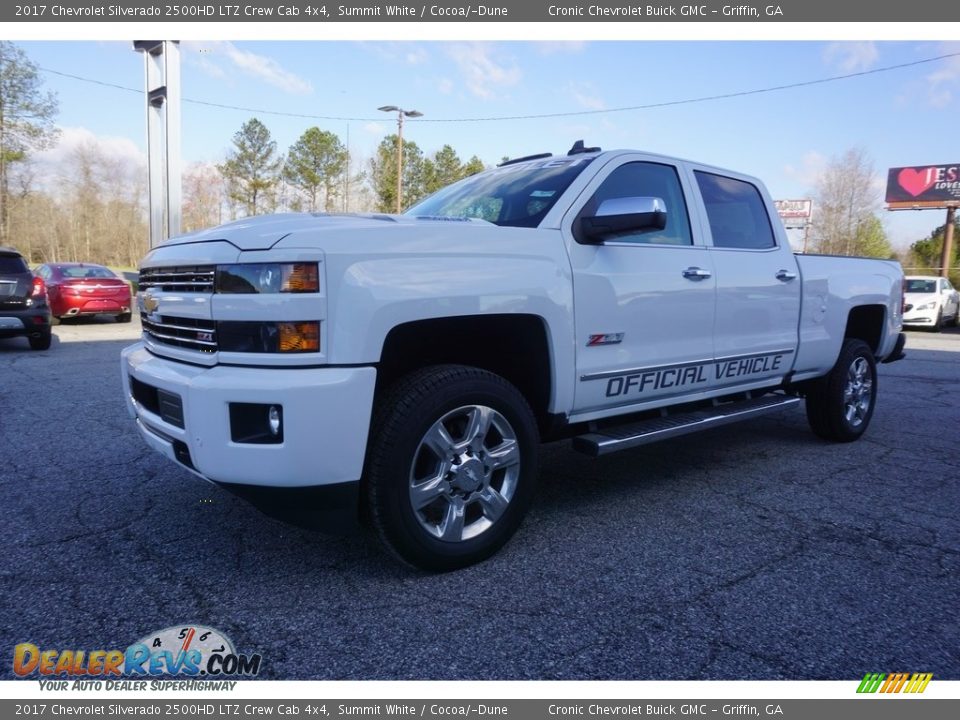 2017 Chevrolet Silverado 2500HD LTZ Crew Cab 4x4 Summit White / Cocoa/­Dune Photo #3