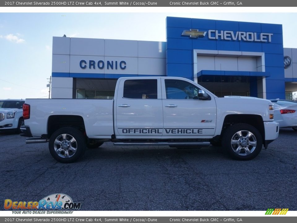 2017 Chevrolet Silverado 2500HD LTZ Crew Cab 4x4 Summit White / Cocoa/­Dune Photo #7