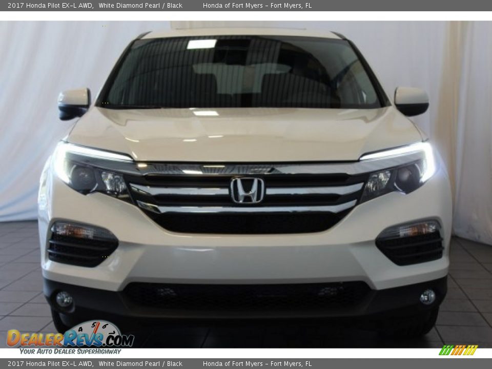 2017 Honda Pilot EX-L AWD White Diamond Pearl / Black Photo #4