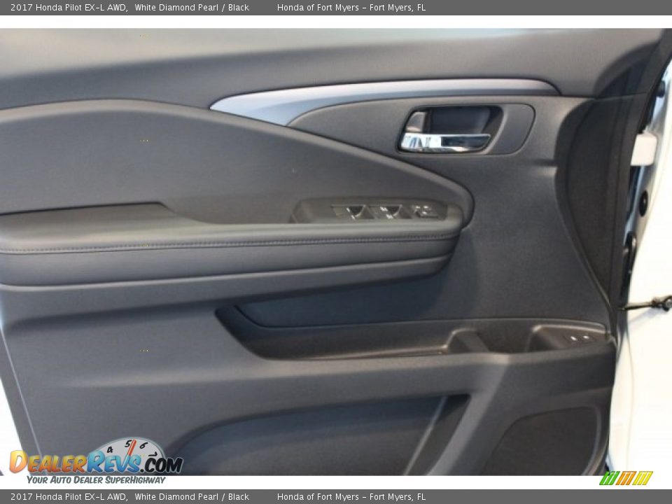 2017 Honda Pilot EX-L AWD White Diamond Pearl / Black Photo #7