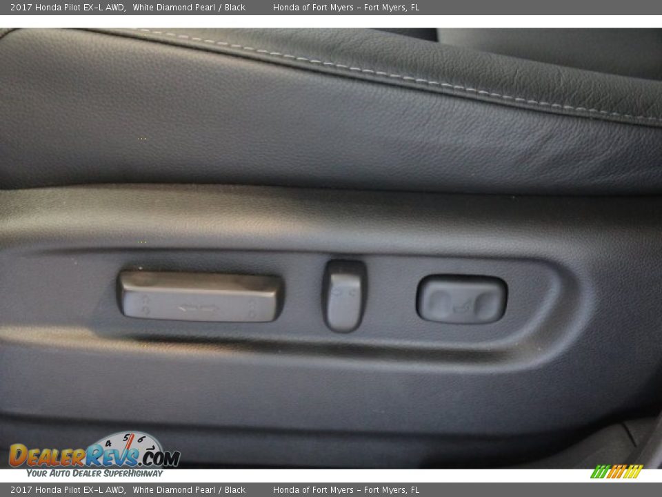 2017 Honda Pilot EX-L AWD White Diamond Pearl / Black Photo #10