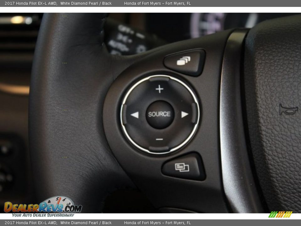2017 Honda Pilot EX-L AWD White Diamond Pearl / Black Photo #13