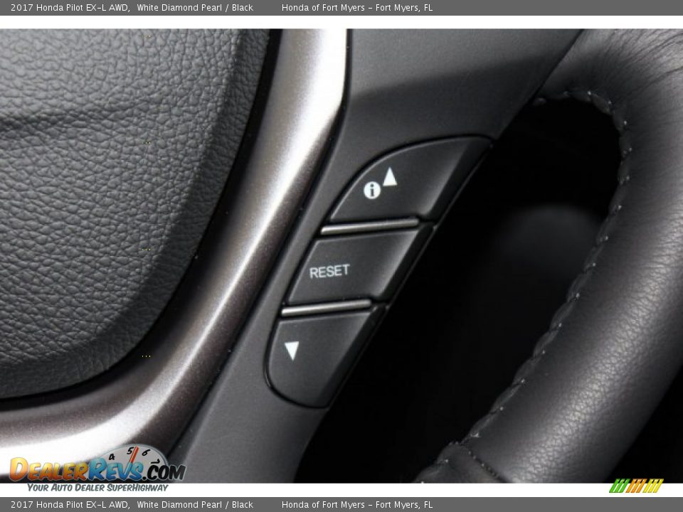 2017 Honda Pilot EX-L AWD White Diamond Pearl / Black Photo #16