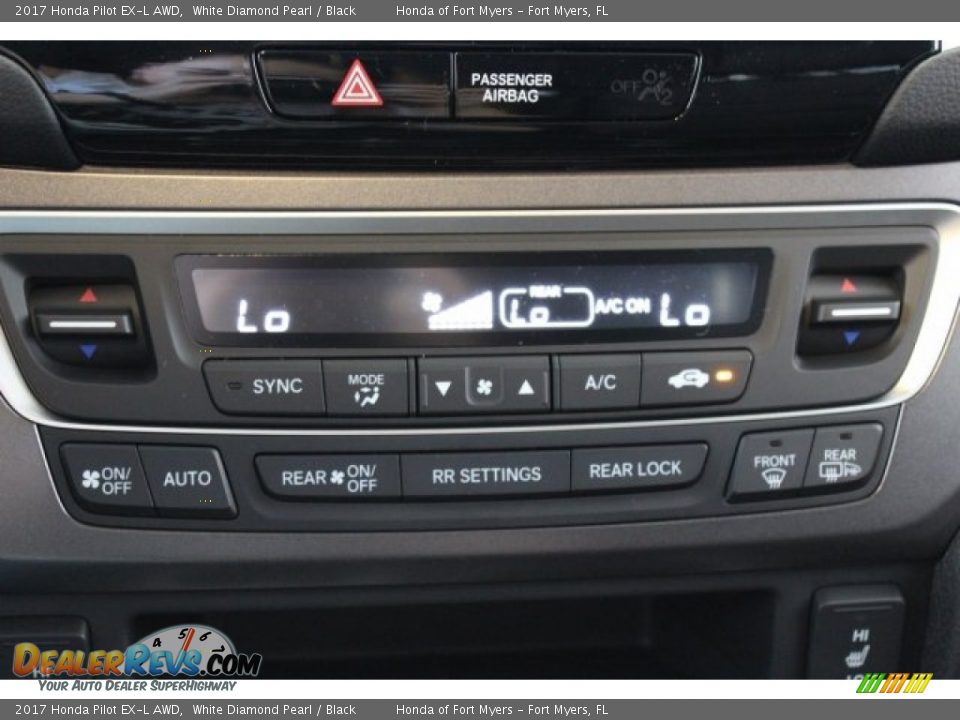 2017 Honda Pilot EX-L AWD White Diamond Pearl / Black Photo #21