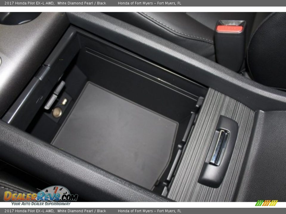 2017 Honda Pilot EX-L AWD White Diamond Pearl / Black Photo #25
