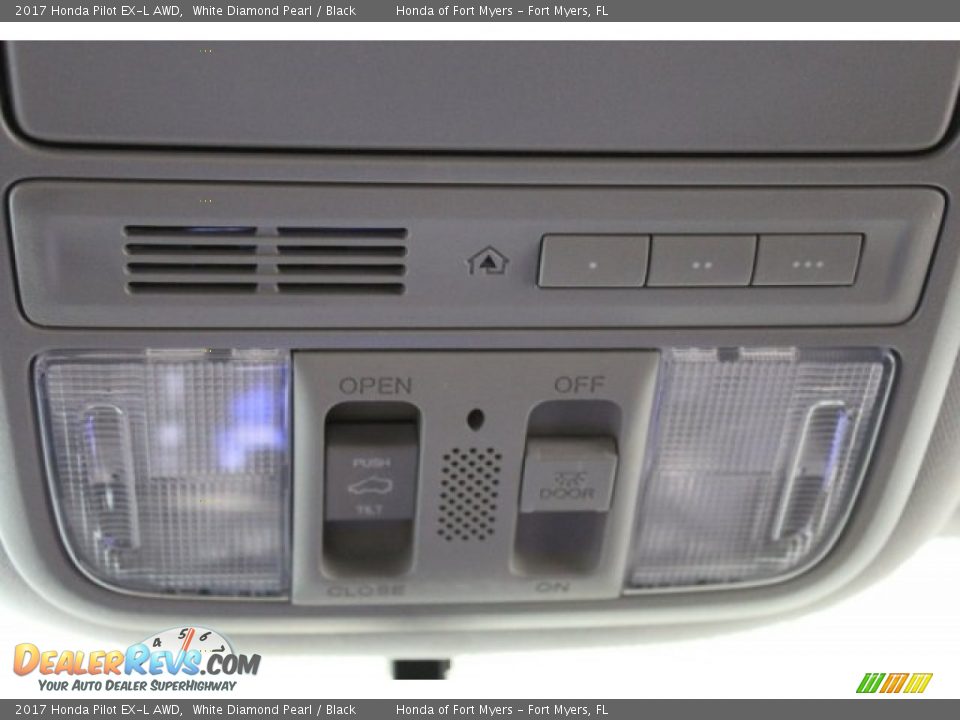 2017 Honda Pilot EX-L AWD White Diamond Pearl / Black Photo #26