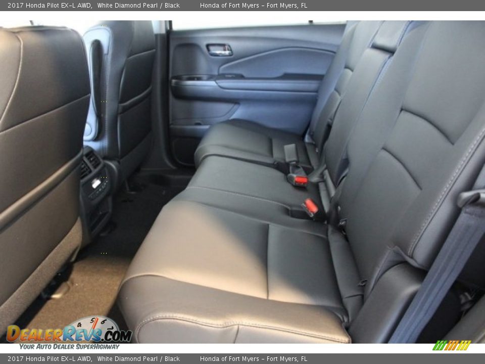 2017 Honda Pilot EX-L AWD White Diamond Pearl / Black Photo #29