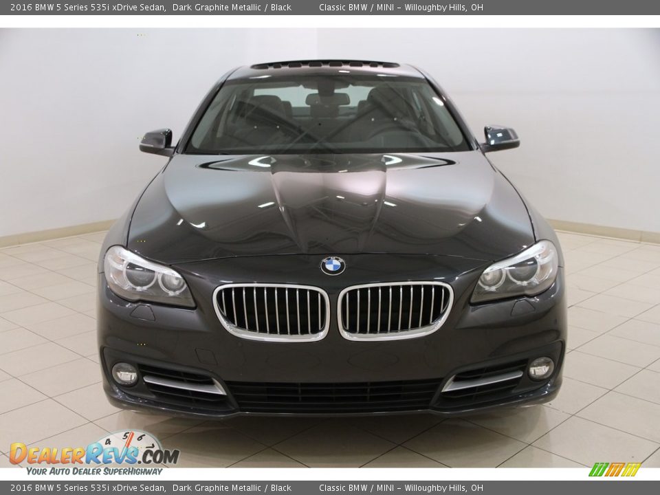2016 BMW 5 Series 535i xDrive Sedan Dark Graphite Metallic / Black Photo #2