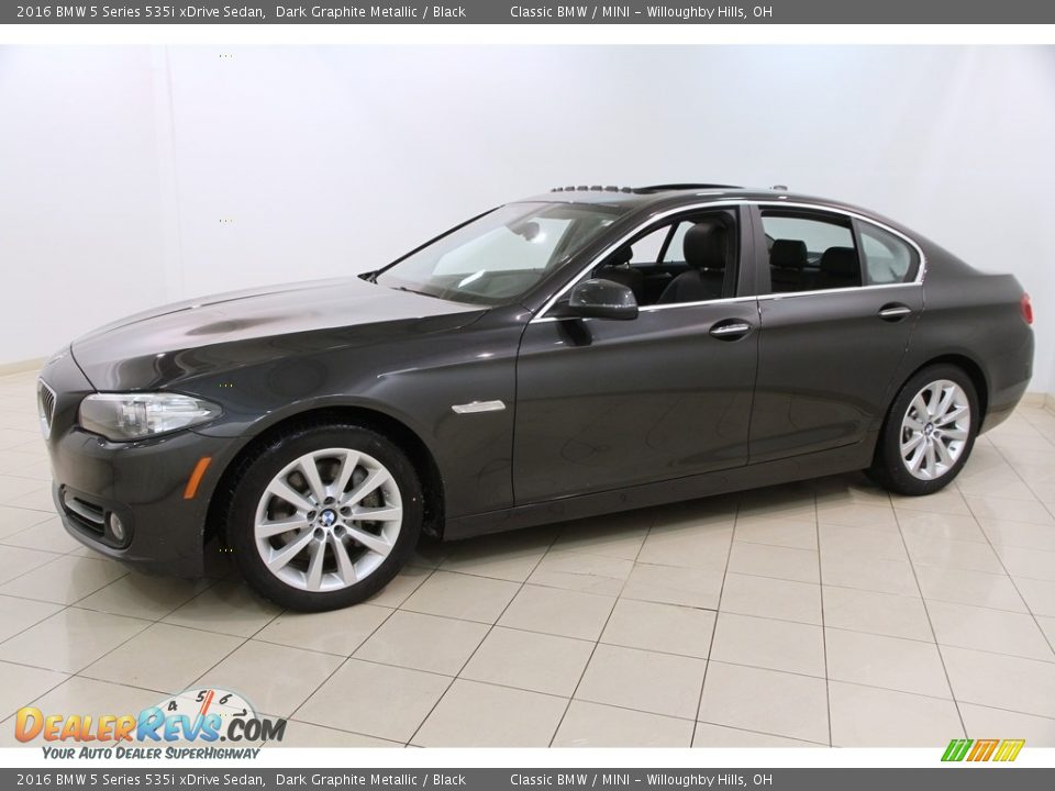 2016 BMW 5 Series 535i xDrive Sedan Dark Graphite Metallic / Black Photo #3