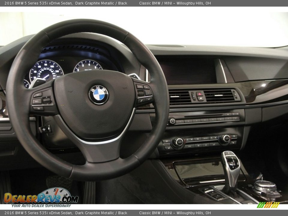 2016 BMW 5 Series 535i xDrive Sedan Dark Graphite Metallic / Black Photo #7