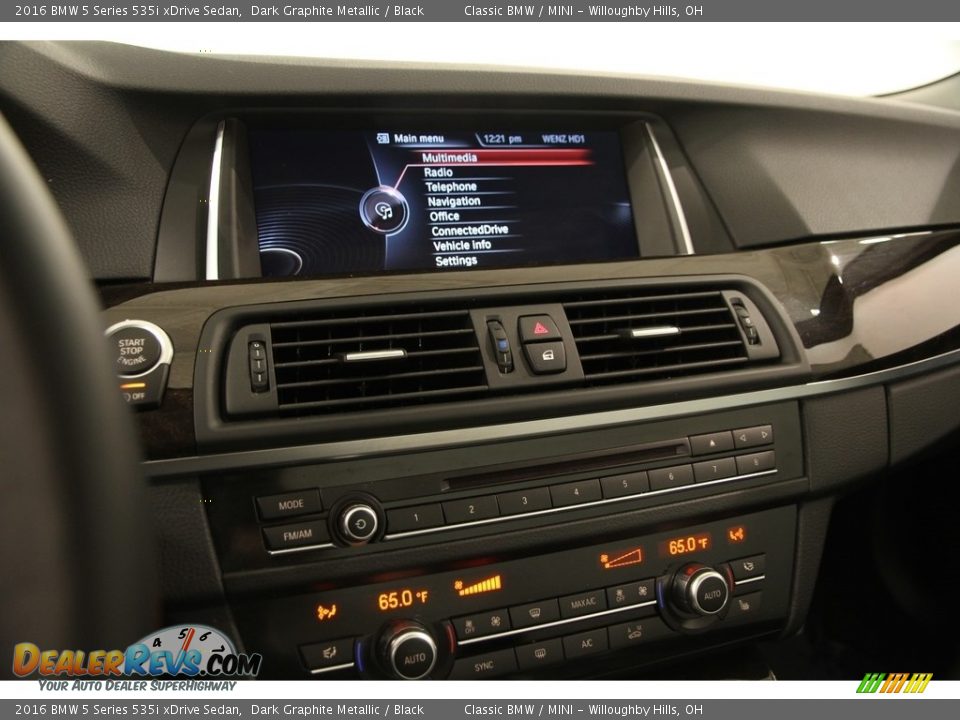 2016 BMW 5 Series 535i xDrive Sedan Dark Graphite Metallic / Black Photo #10