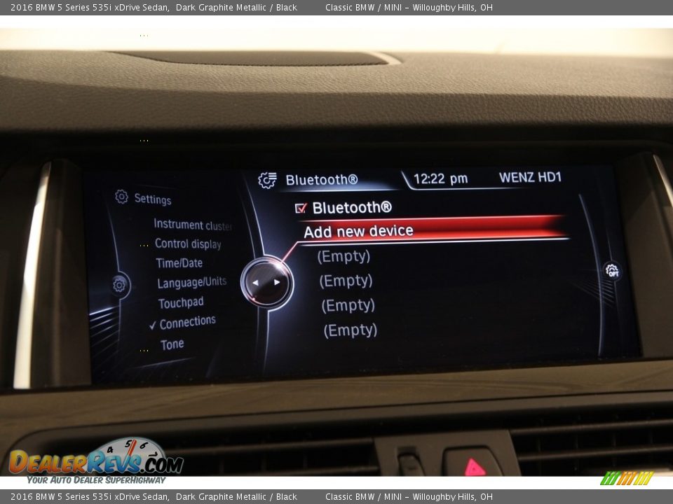 2016 BMW 5 Series 535i xDrive Sedan Dark Graphite Metallic / Black Photo #11