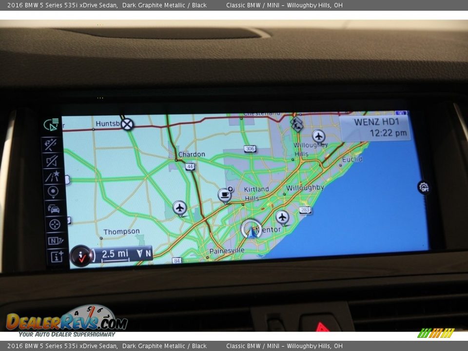 2016 BMW 5 Series 535i xDrive Sedan Dark Graphite Metallic / Black Photo #13