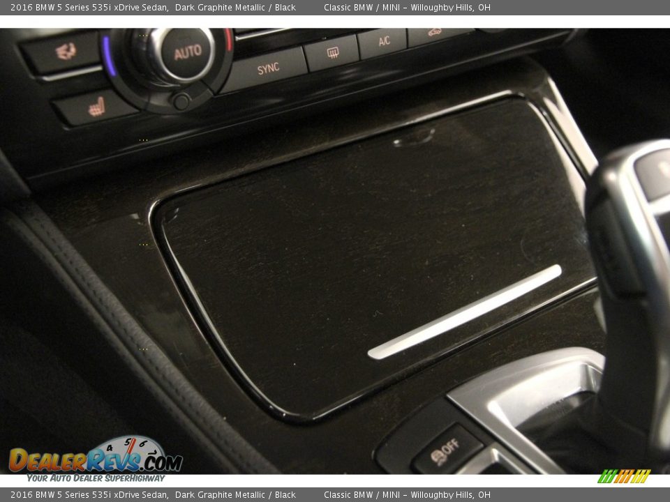 2016 BMW 5 Series 535i xDrive Sedan Dark Graphite Metallic / Black Photo #14