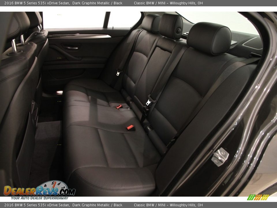 2016 BMW 5 Series 535i xDrive Sedan Dark Graphite Metallic / Black Photo #22