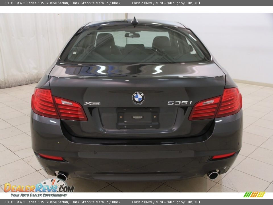 2016 BMW 5 Series 535i xDrive Sedan Dark Graphite Metallic / Black Photo #23
