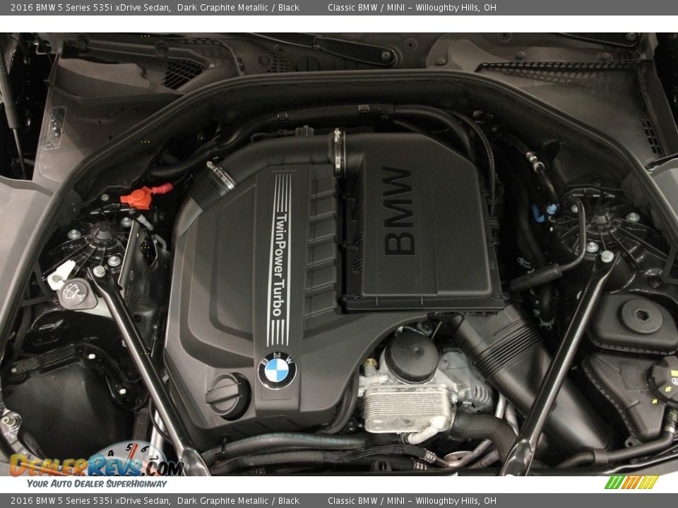 2016 BMW 5 Series 535i xDrive Sedan Dark Graphite Metallic / Black Photo #24